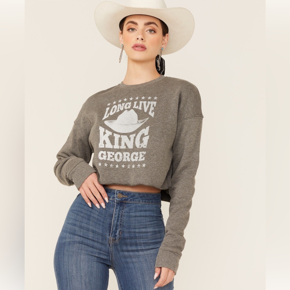 Ruby's Rubbish Long Live King George Graphic Sweatshirt size XL